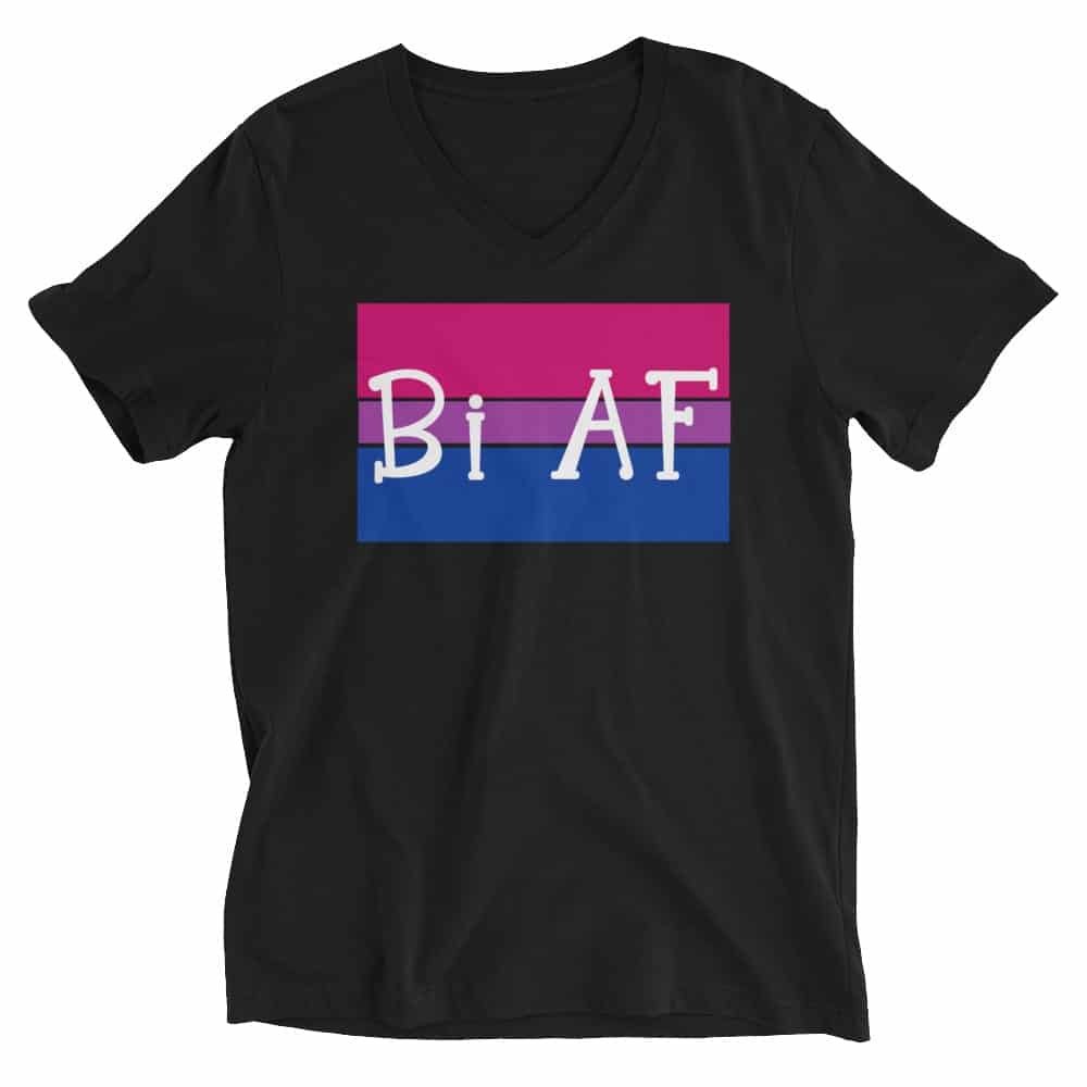 Bi AF Pride Vneck Tshirt