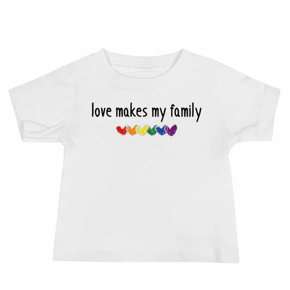 Love Makes My Family Baby Pride Shirt