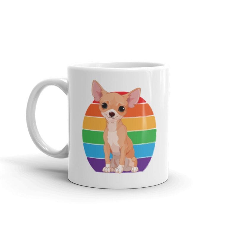 Chihuahua Rainbow Pride Coffee Mug