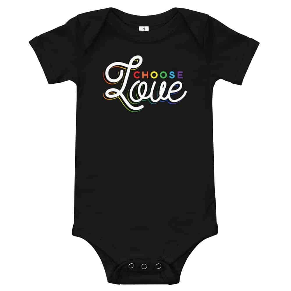 Choose Love Pride Baby Onepiece Bodysuit