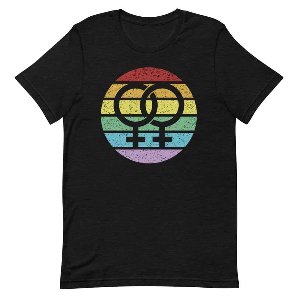 Retro Female Symbol Lesbian Pride Tshirt