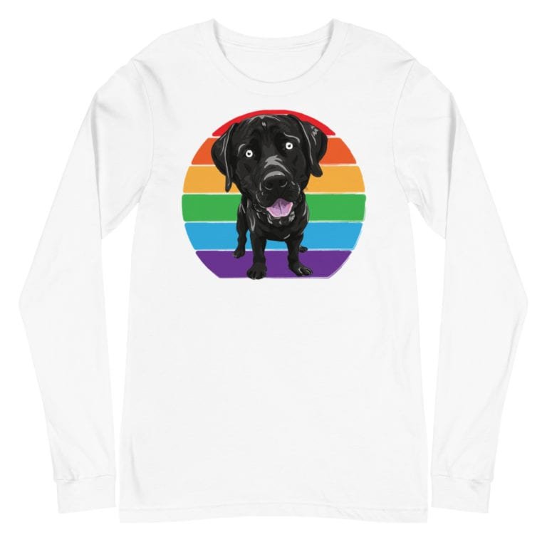 Labrador Love LGBT Pride Long Sleeve Tshirt