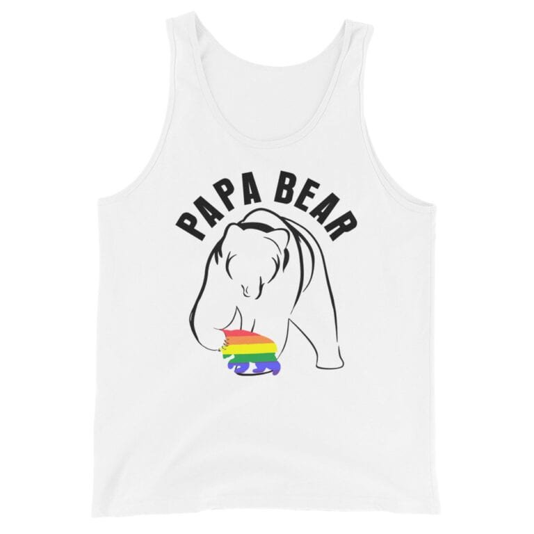 LGBTQ Proud Papa Bear Tank Top