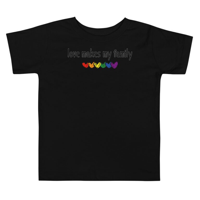 Family Gay Pride Toddler Tshirt Love Makes My Family