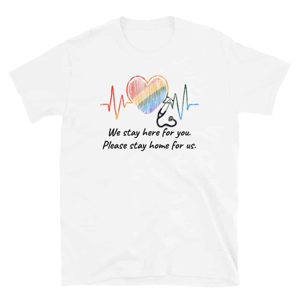Medical Professionals LGBTQ Heartbeat Tshirt