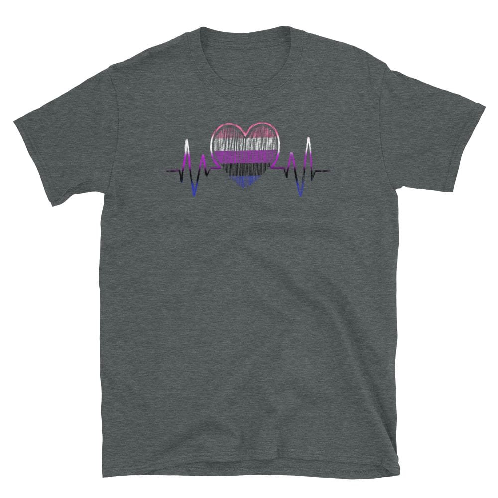 Heartbeat Genderfluid Pride LGBTQ Tshirt