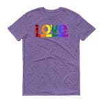 Love WINS LGBTQ Pride Tshirt Purple