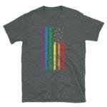Rainbow LGBT US Flag Tshirt