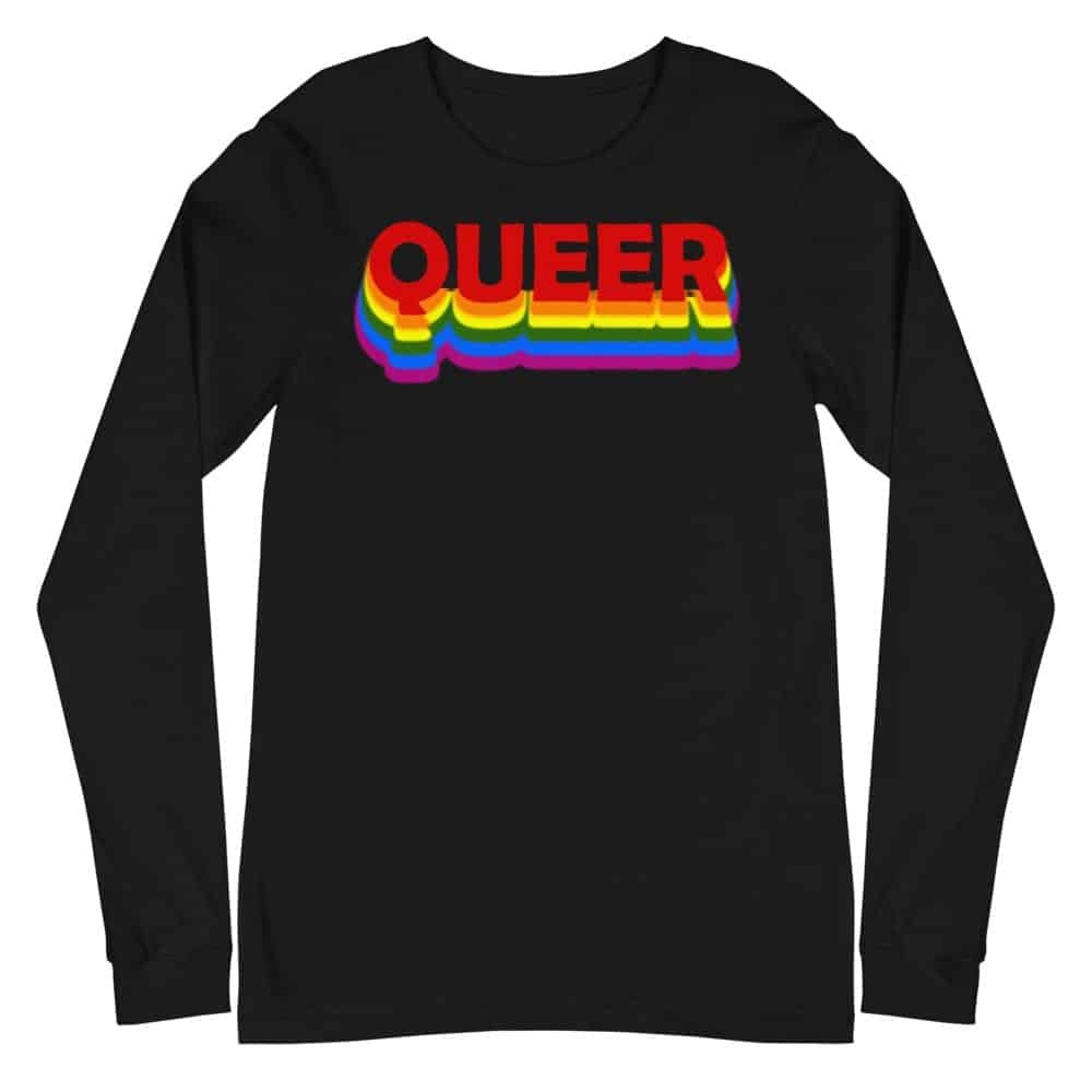 QUEER LGBTQ Gay Pride Long Sleeve Tshirt
