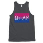 Bi AF LGBTQ Tank Top Asphalt