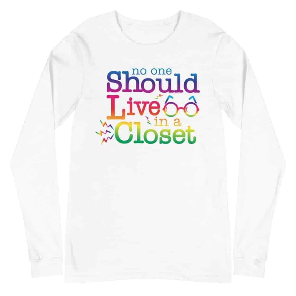 Out of the Closet LGBTQ Pride Long Sleeve Tshirt