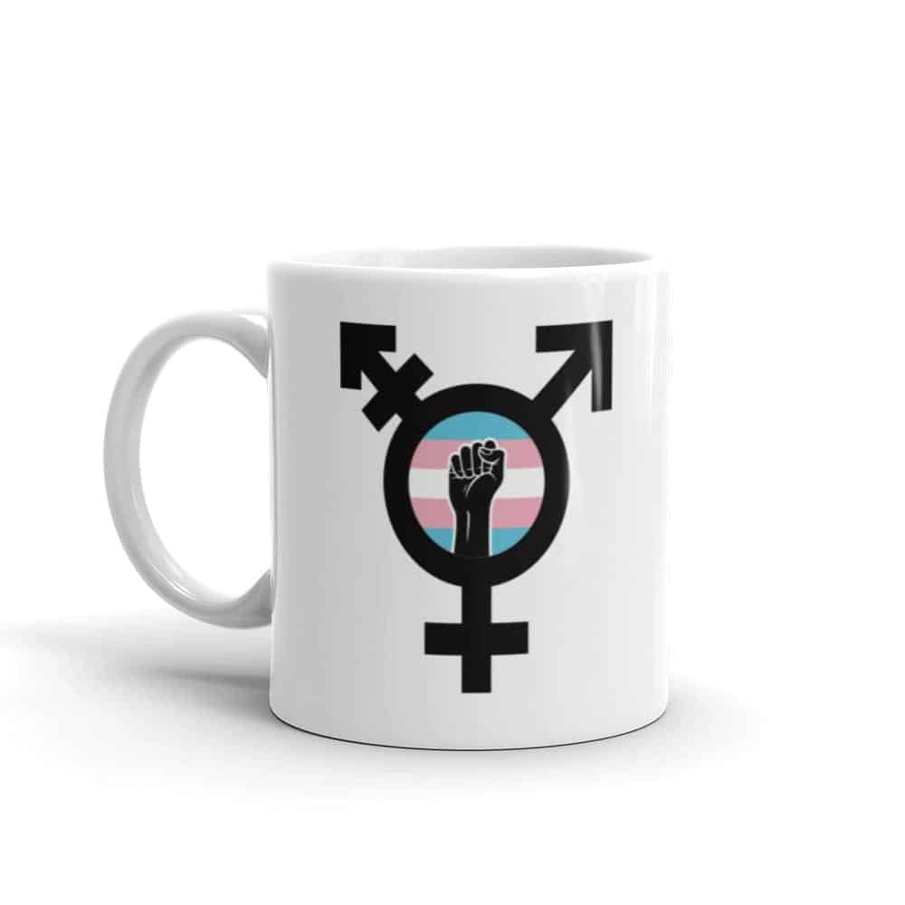 Black Trans Lives Matter Rising Fist Pride Coffee Mug