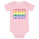 Rainbow PRIDE Baby Onepiece Pink