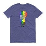 LOVE WINS Pride Tshirt Heather Blue
