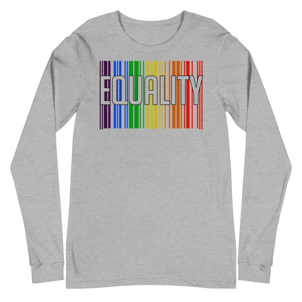 EQUALITY LGBTQ Long Sleeve Tshirt Grey