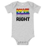 Love is a Human Right LGBTQ One Piece Bodysuit