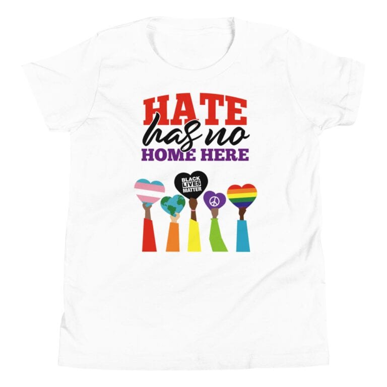 Hate Has No Home Here Kid Pride BLM Tshirt