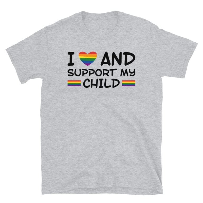 I Love & Support My Child LGBTQ Pride Tshirt