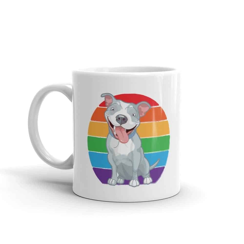 Pit Bull Gay Pride Coffee Mug