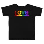 Equal Rights LGBTQ Pride Toddler Tshirt Black