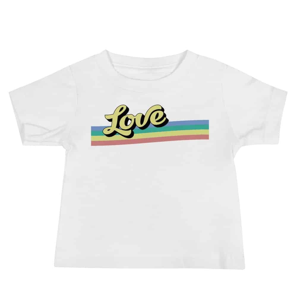 Retro Love Baby Gay Pride Tshirt