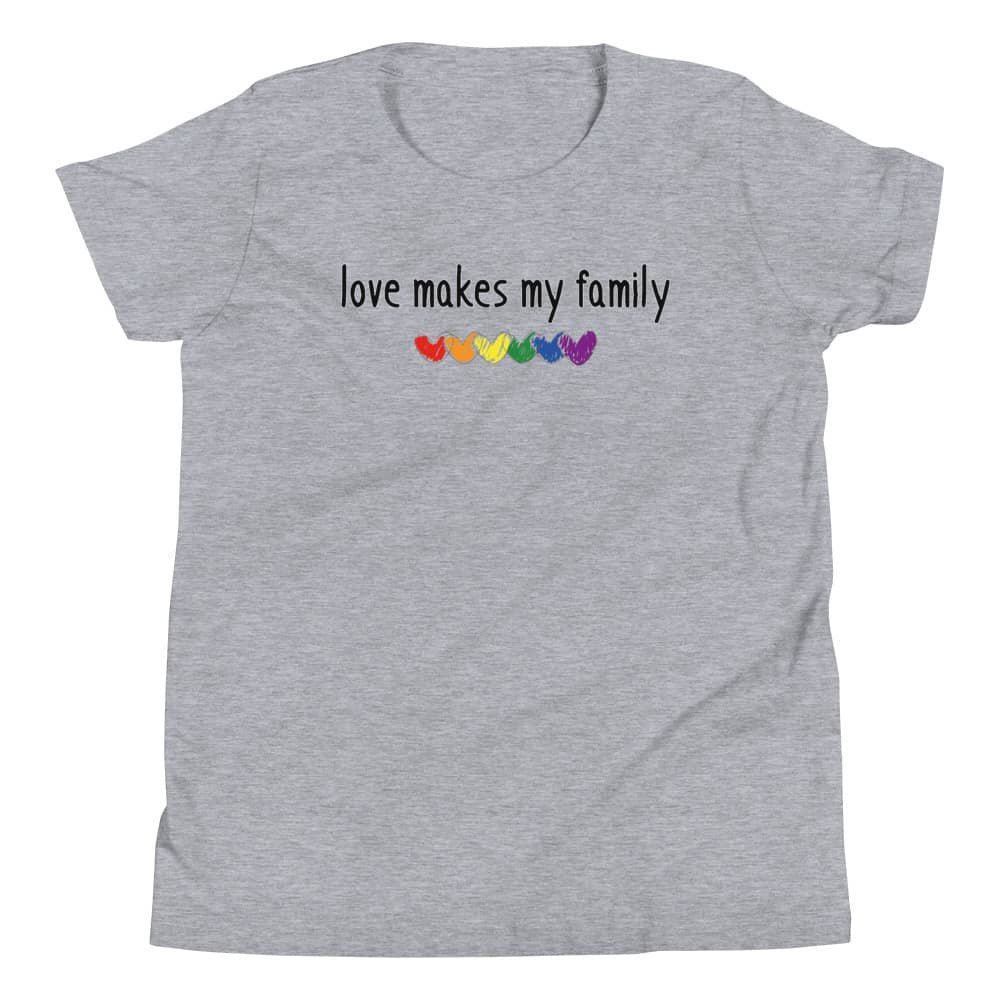 Love Makes My Family Kid Pride Shirt