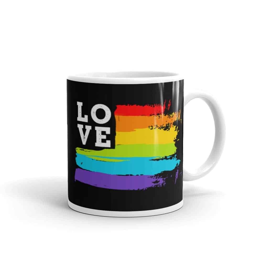 Rainbow Love Pride LGBTQ Coffee Mug