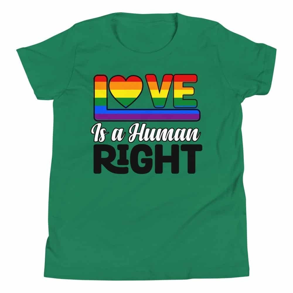 Love Is a Human Right Pride Kid Tshirt