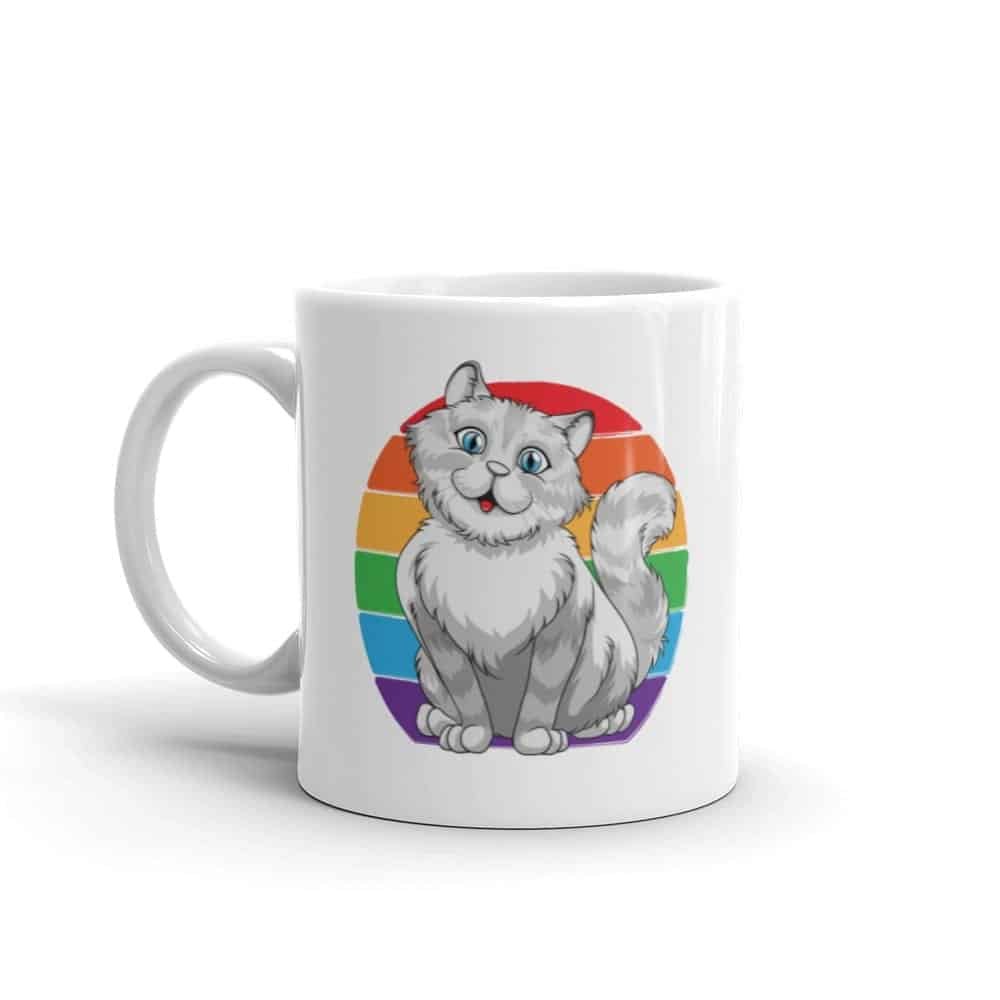 Persian Cat Rainbow Pride Coffee Mug