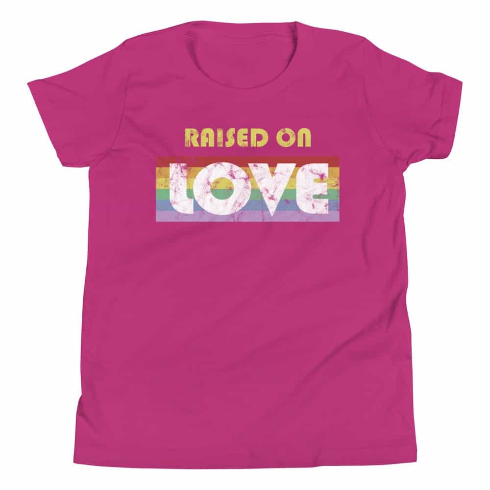 LGBTQ Raised on Love Pride Kid Tshirt