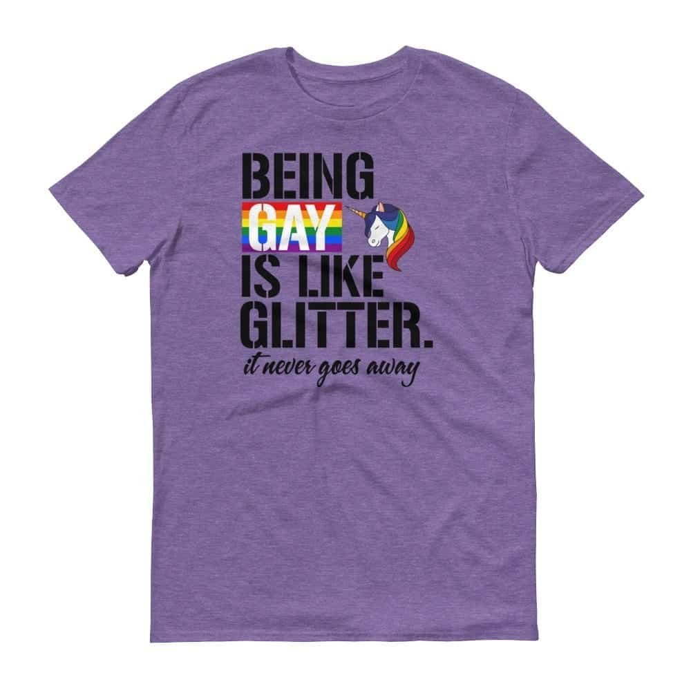 Being Gay Rainbow Unicorn Pride Tshirt