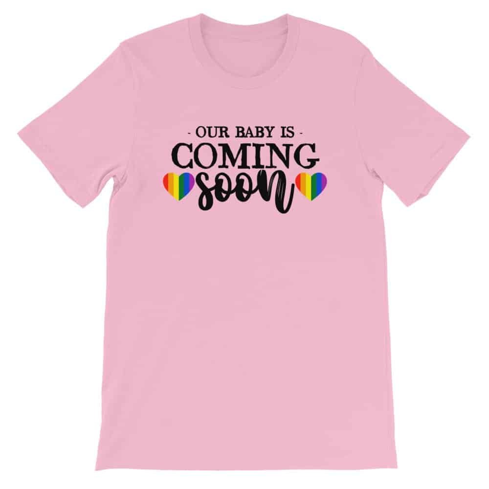 Gay Pride Baby Coming Soon Tshirt