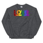 Love Wins LGBTQ Sweatshirt Dark Grey