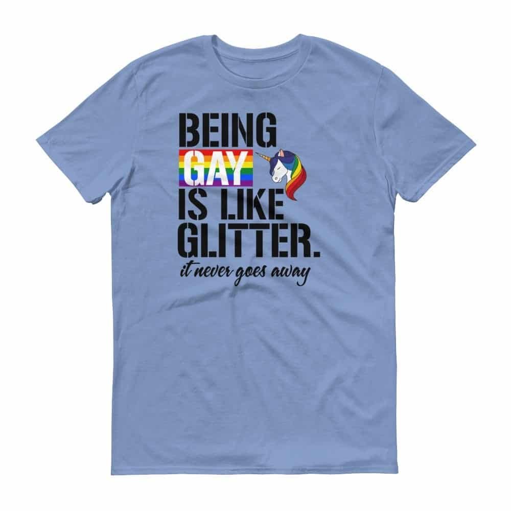 Gay Pride Glitter Rainbow Tshirt