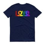 Love WINS LGBTQ Pride Tshirt Navy