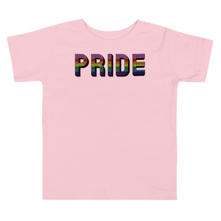 Retro Pride LGBTQ Tshirt Pink