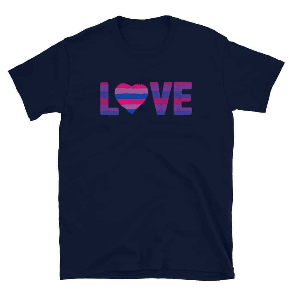LOVE Bisexual Pride Tshirt