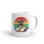 German Shepherd Rainbow LGBTQ Pride Coffee Mug