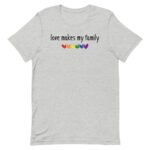 Family LGBTQ Gay Pride Tshirt Love Makes My Family