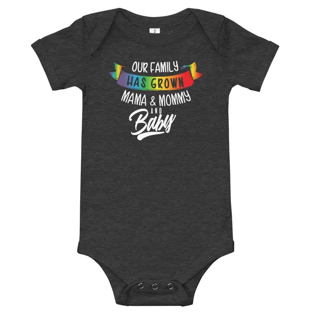 Mom Mommy & New Baby Gay Pride Bodysuit