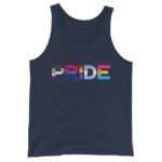 Gay Pride Tank Top LGBTQ Navy